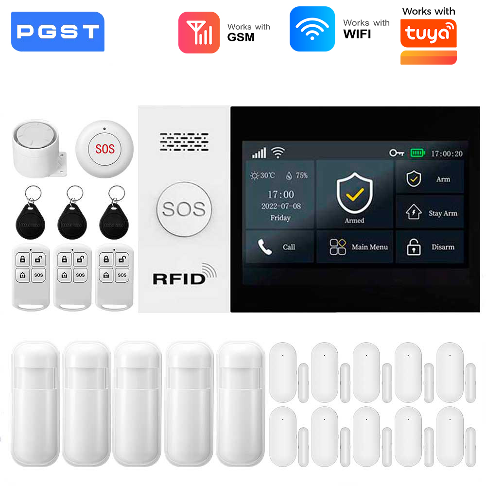 Smart Home Wiser - 2,4G WIFI Smart GSM Alarmsystem, kompatibel
