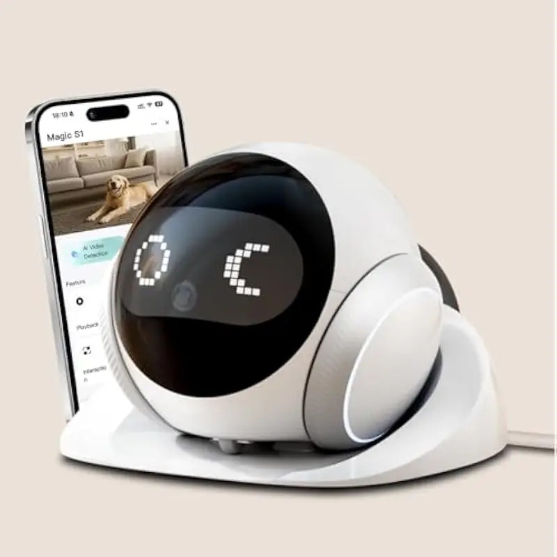 Smart Home Video - Bewegliche Indoor-Haustier-Roboterkamera mit automatischer Ladestation, intelligenter