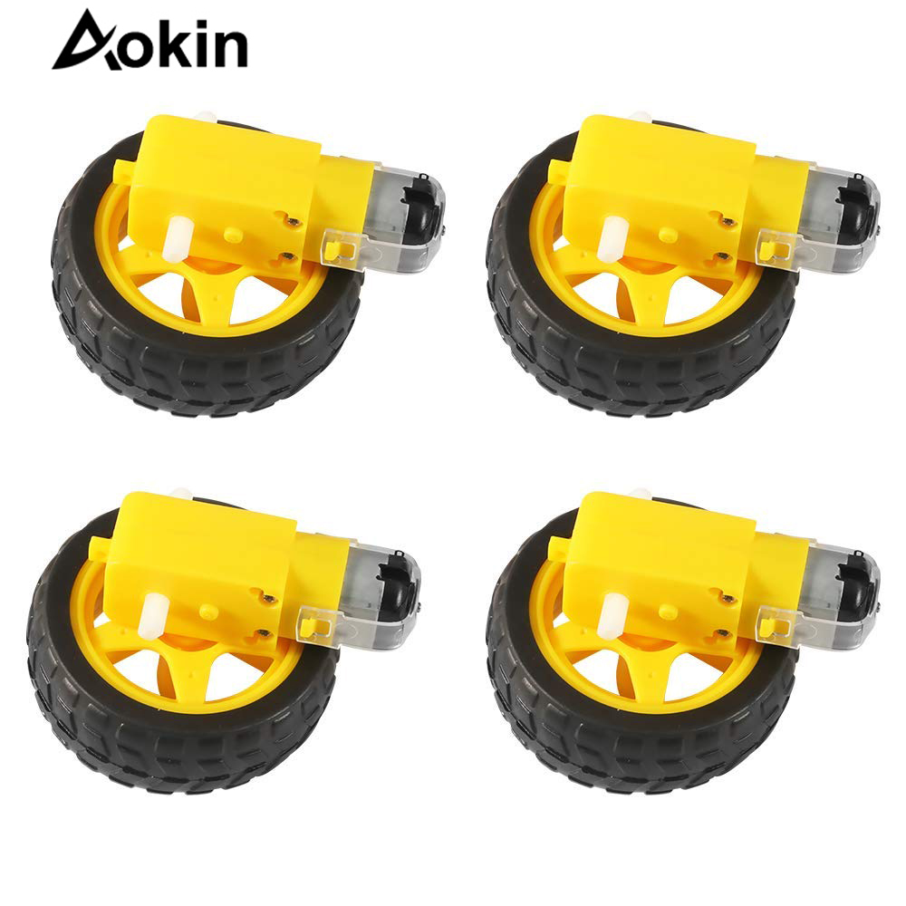 Smart Home Yellow - 4Pcs DC Elektrische Motor + Kunststoff