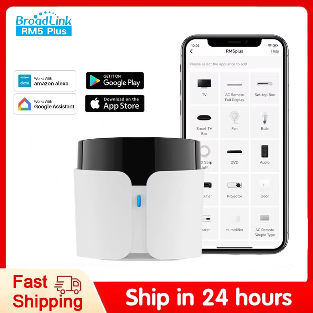 Smart Home Plus - Broadlink RM5 Plus Universelle Infrarot-Fernbedienung WLAN