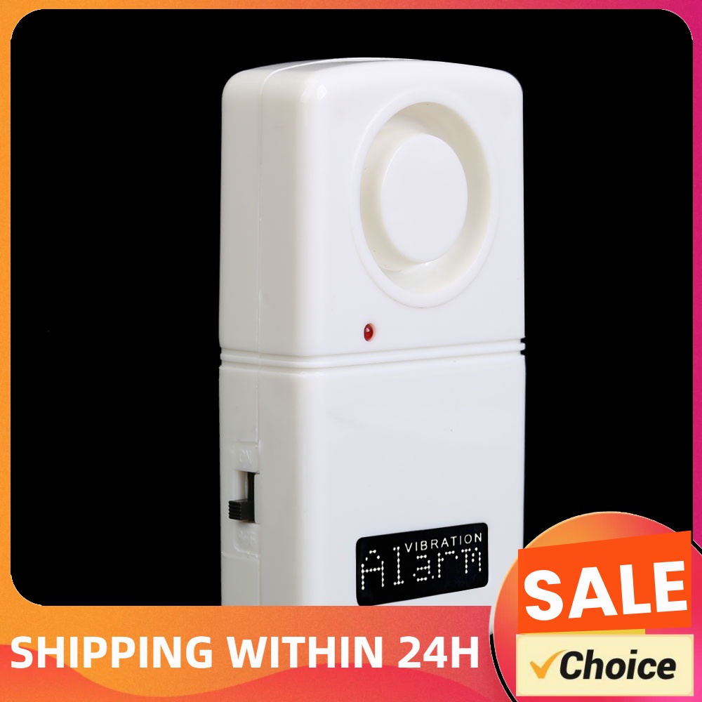 Wireless Door Sensor - Vibrationsalarm 120db Diebstahlschutzalarm Weißer Lauter Tür-