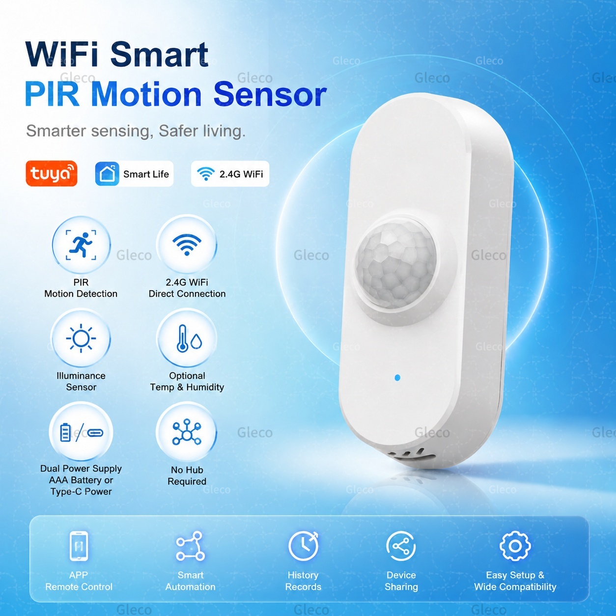 Smart Home Wiser - Tuya WiFi PIR Bewegungssensor Smart Home