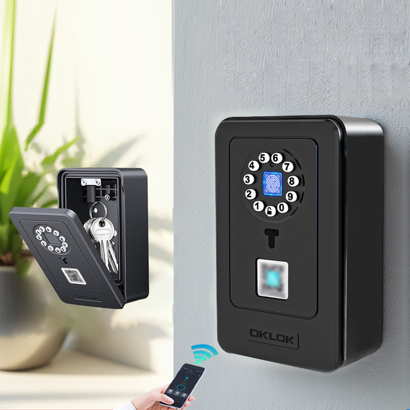 Smart Home Door Lock - Intelligentes Vorhängeschloss mit Passwort-Speicherfunktion, Fingerabdruck-Tresor für