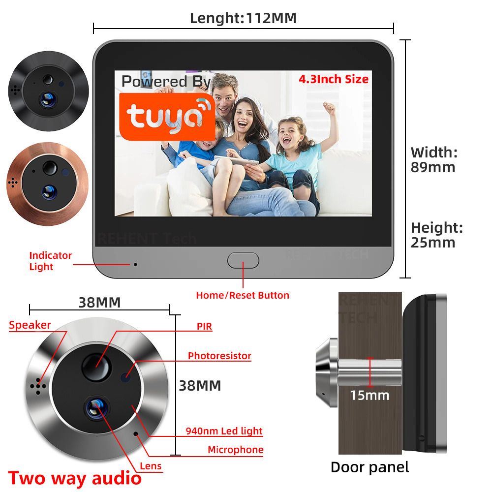 Smart Home Wiser - Mini Zwei-Wege-Audio 3MP Tuya SmartLife APP