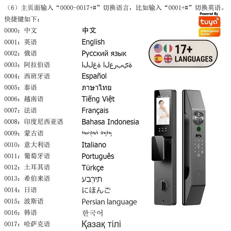 Mehrsprachiges Gesichtserkennu – Smart Home Door Lock Bewertung und Preis
