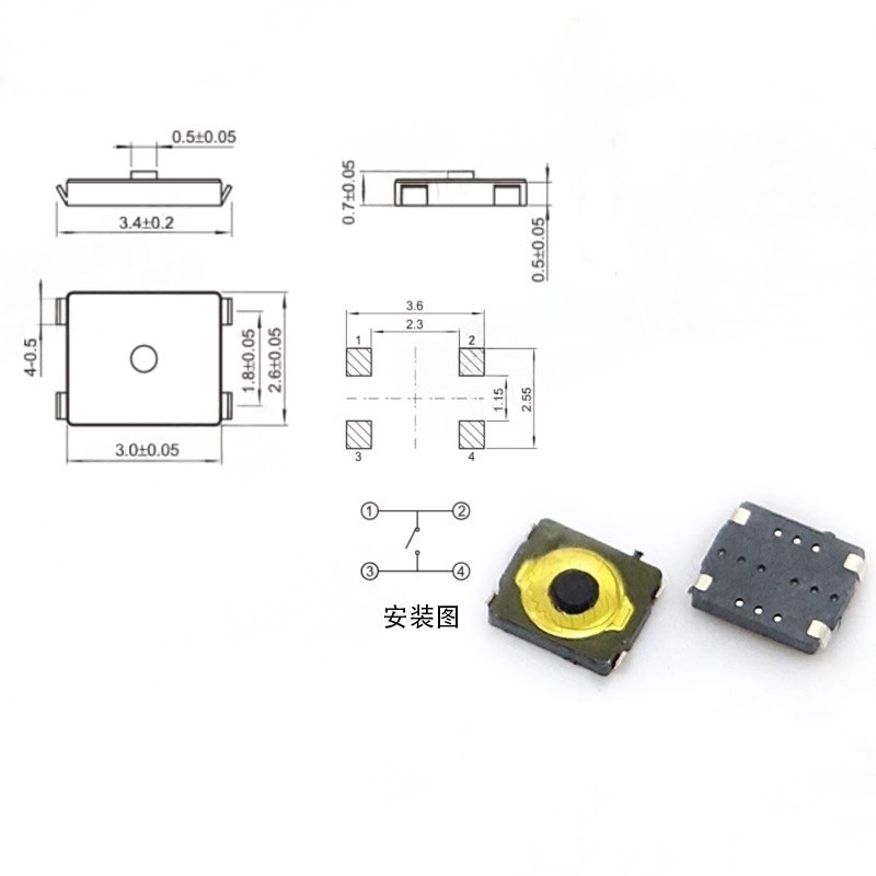 10/100 Stück Tact-Schalter 2 * – Smart Home Yellow Bewertung und Preis